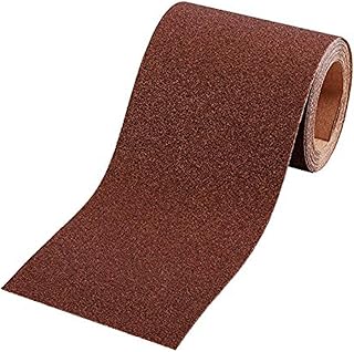 kwb Rouleau abrasif 5 m x 93 mm en corindon de granulométrie 40, encollage de résine synthétique de haute qualité et support papier renforcé pour le ponçage grossier du bois et du métal