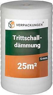 BB-Verpackungen 1 x isolation phonique de 25 m² (5 mm d’épaisseur, excellente isolation phonique et thermique) - Sets entre 25 m² et 250 m²