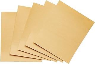 Fit For The Job 5 grandes feuilles papier de verre à grains fins A4 pour poncer le bois, les meubles, le métal, le plâtre pour la rénovation de la maison, la décoration et plus, 230mm x 280mm