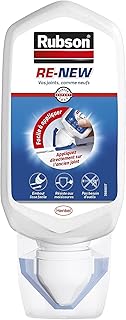 Rubson RE-NEW Blanc (1 x 80ml), mastic sanitaire blanc à base de silicone, s